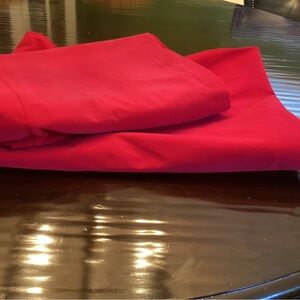 fuchsia velvet drape panels